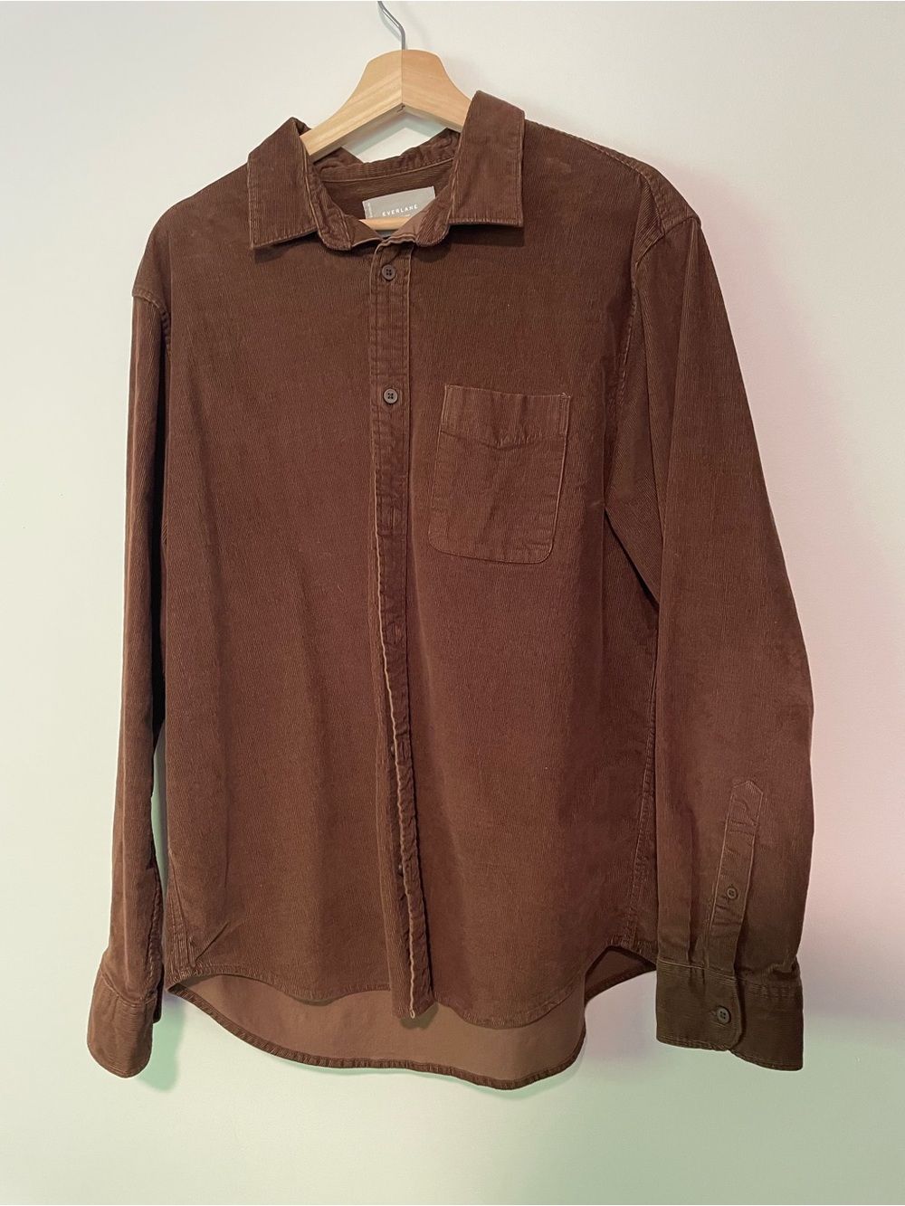 Everlane The Classic Shirt in Corduroy | Men’s Size M | Cocoa